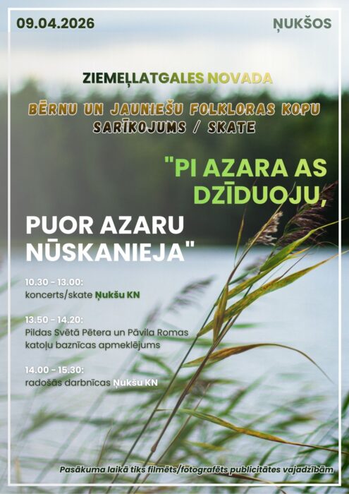 Zīmeļlatgolys bārnu i jaunīšu folklorys kūpu skate @ Ņukšu kulturys noms