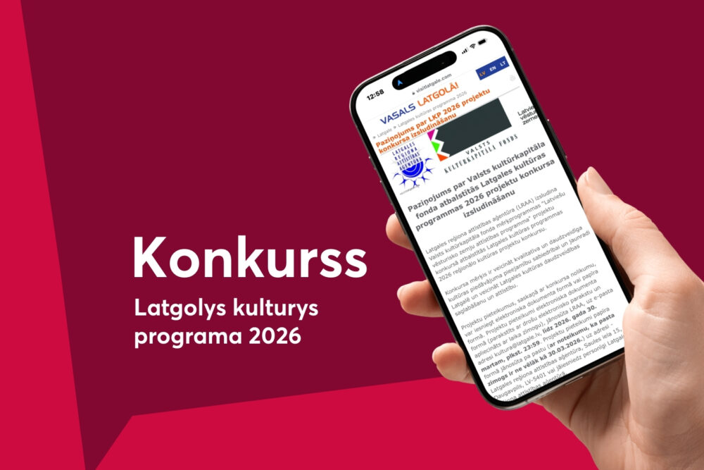 Izsludynuota Latgolys kulturys programa 2026