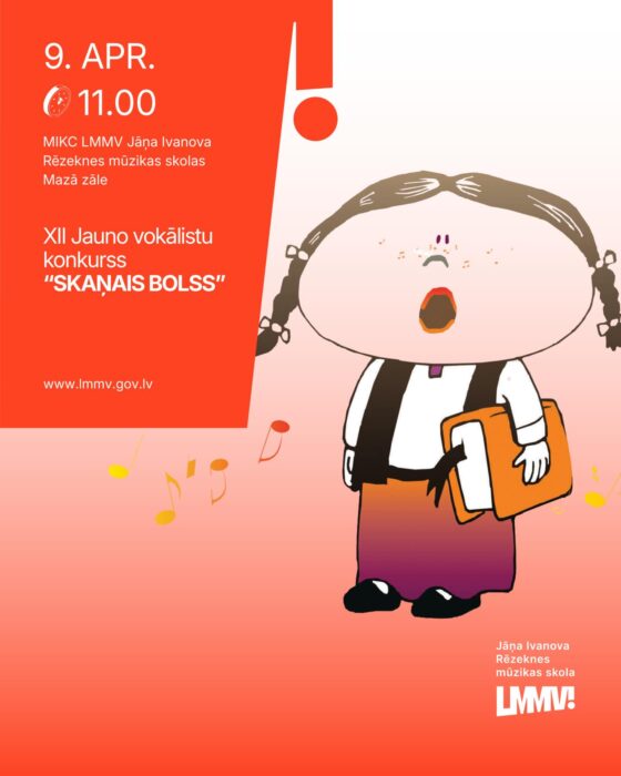 Jaunūs vokalistu konkurss "Skaņais bolss" @ Juoņa Ivanova Rēzeknis muzykys škola