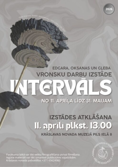 Edgara, Oksanys i Gleba Vronsku izstuodis "Intervāls" atkluošona @ Kruoslovys nūvoda muzejs