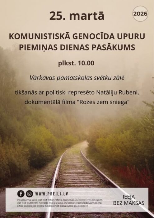 Dokumentaluo kina "Rozes zem sniega" @ Vuorkovys pamatškola