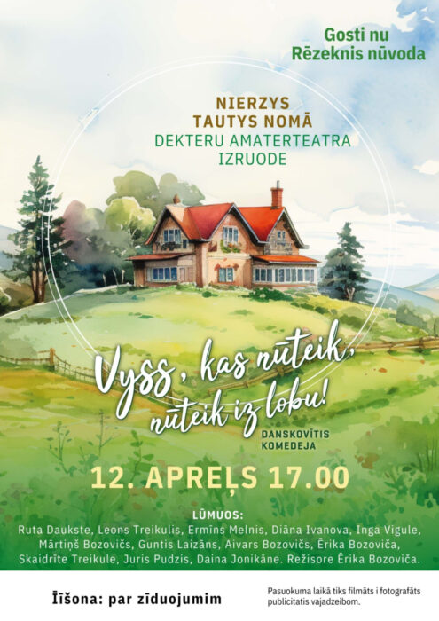 Dekteru amaterteatra izruode "Vyss, kas nūteik, nūteik iz lobu!" @ Nierzys tautys noms