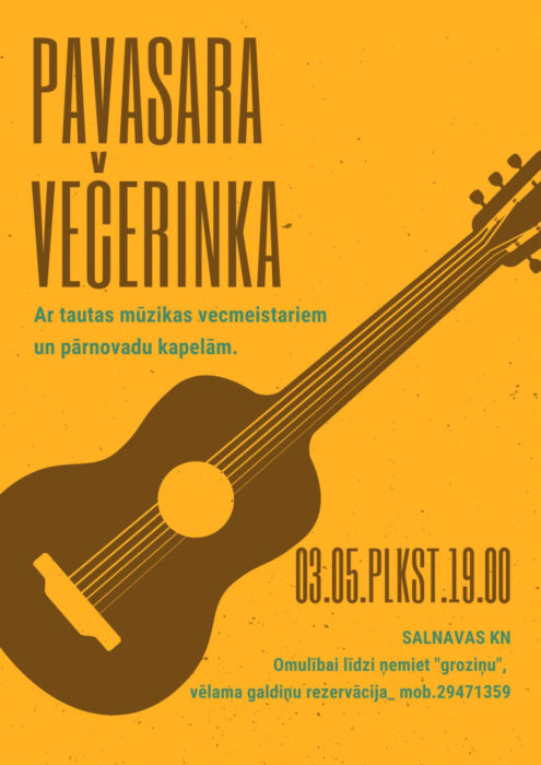 Pavasara večerinka @ Saļņovys kulturys noms