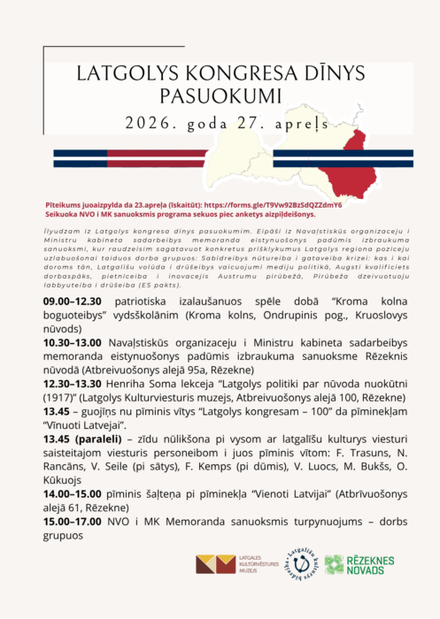 Latgolys kongresa dīnys pasuokumi @ Kroma kolns i Rēzekne