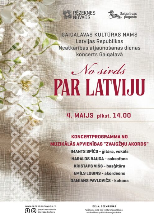 Koncerts "No sirds par Latviju" @ Gaigalovys kulturys noms