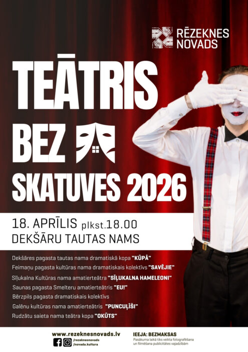 Amaterteatru paruode "Teātris bez skatuves" @ Dekšuoru tautys noms