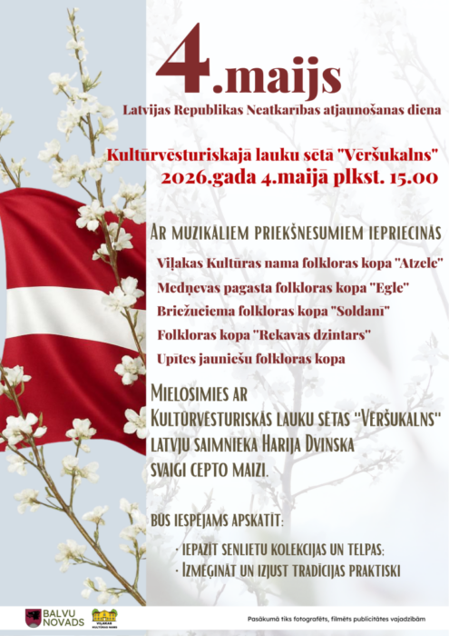 Latvejis Republikys Naatkareibys atjaunuošonys dīnys svieteišona @ kulturviesturyskuo lauku sāta "Vēršukalns"