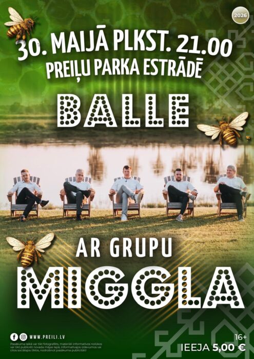 Balle ar grupu "Miggla" @ Preiļu parka estrade