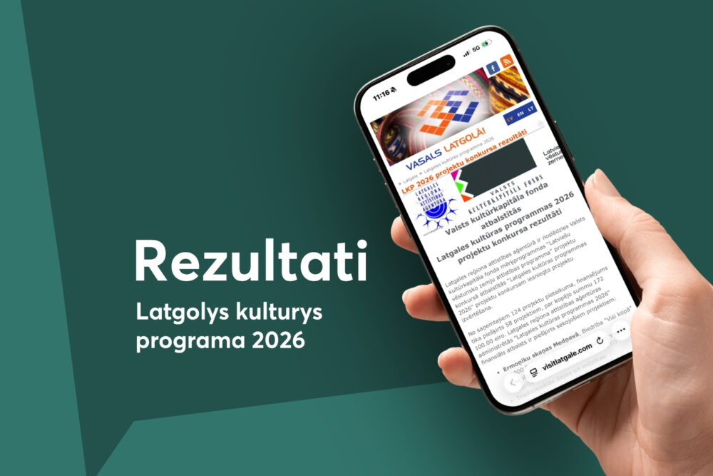 Zynomi Latgolys kulturys programys 2026 rezultati