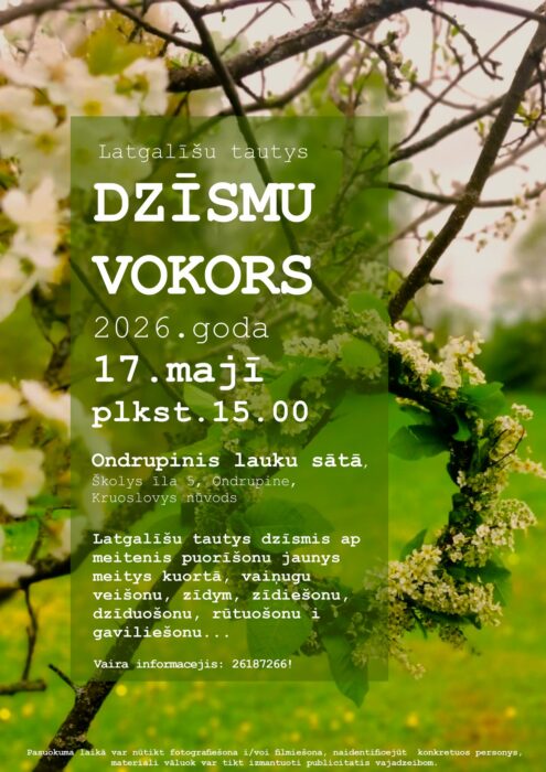 Latgalīšu tautysdzīšmu vokors @ Ondrupinis lauku sāta